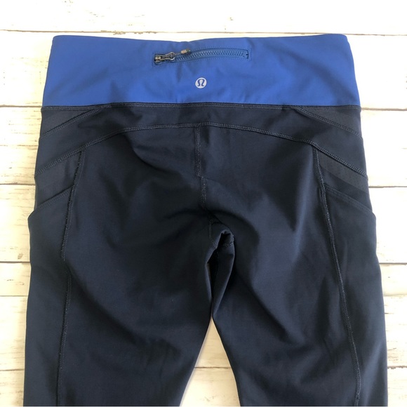 LULULEMON Illumina Crop Women’s Rugged Blue Capri Leggings Size 6 - Picture 4 of 16